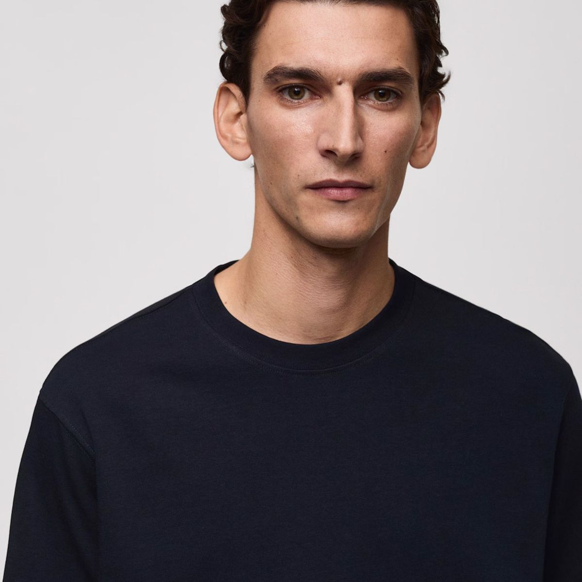 MANGO MAN - Polera Anouk 100% Algodón Relaxed Fit Hombre Mango Man