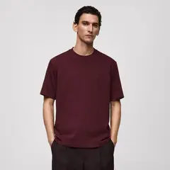 MANGO MAN - Polera 100% Algodón Relaxed Fit Hombre
