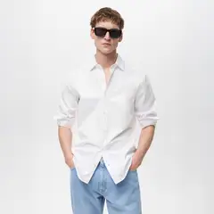 MANGO MAN - Camisa Cesare 100% Algodón Regular Fit Hombre