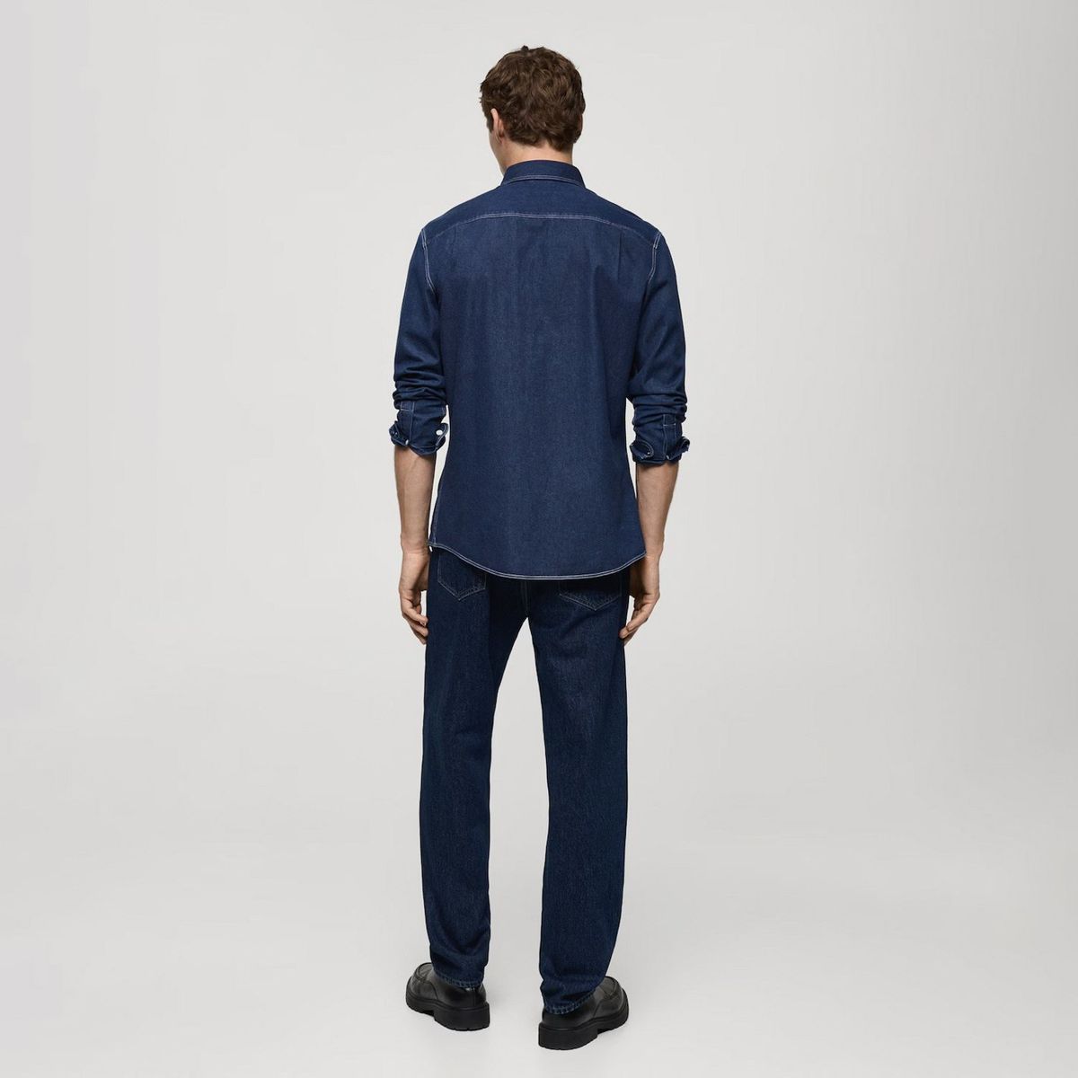 MANGO MAN - Camisa Vaquera Regular Fit Hombre Mango Man