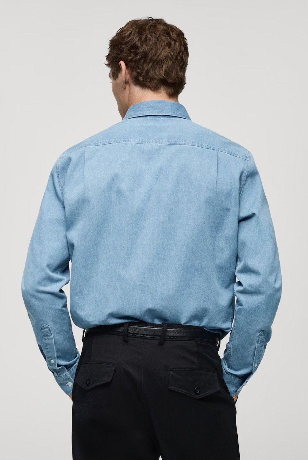 MANGO MAN - Camisa Vaquera Regular Fit Hombre Mango Man