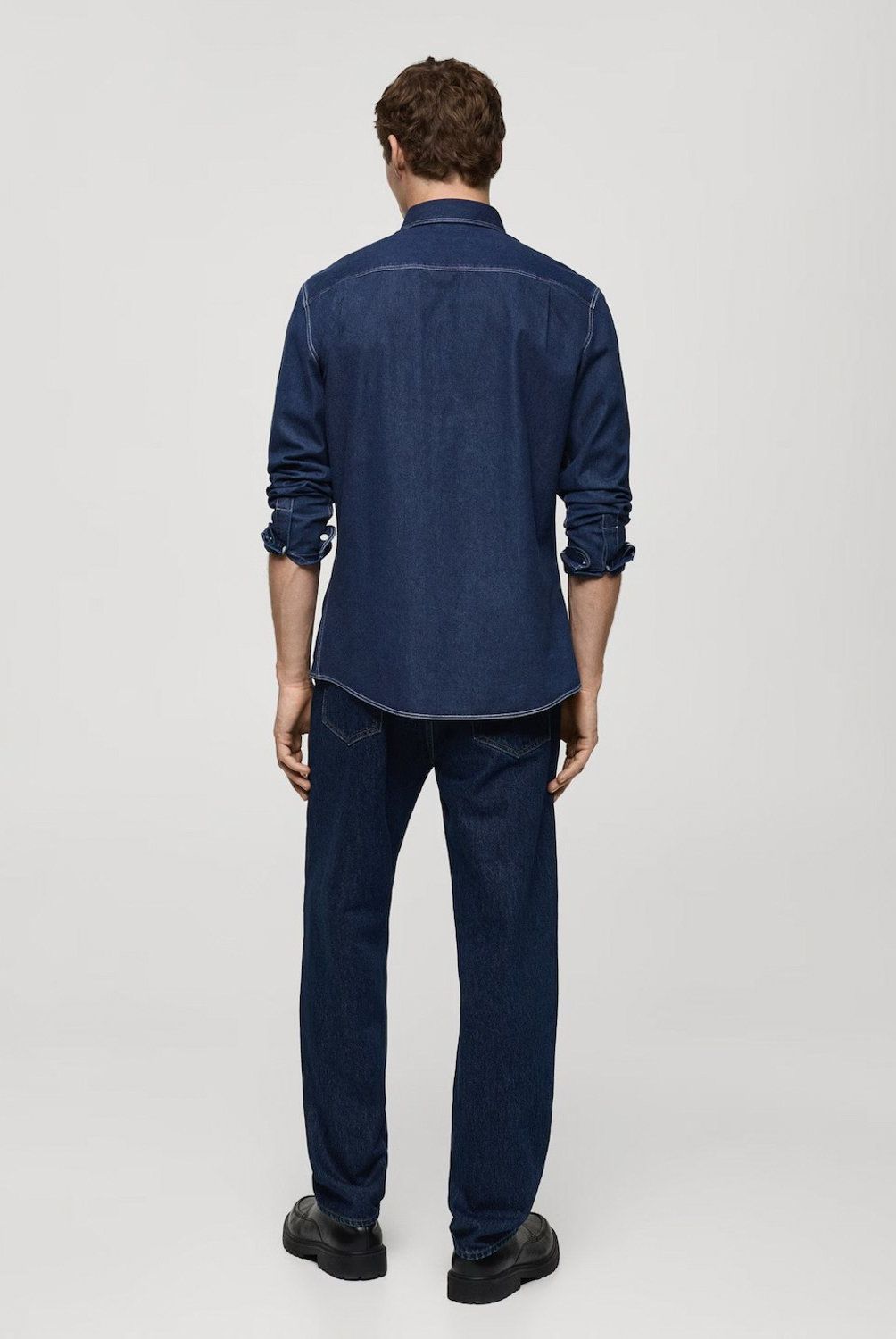 MANGO MAN - Camisa Vaquera Regular Fit Hombre Mango Man