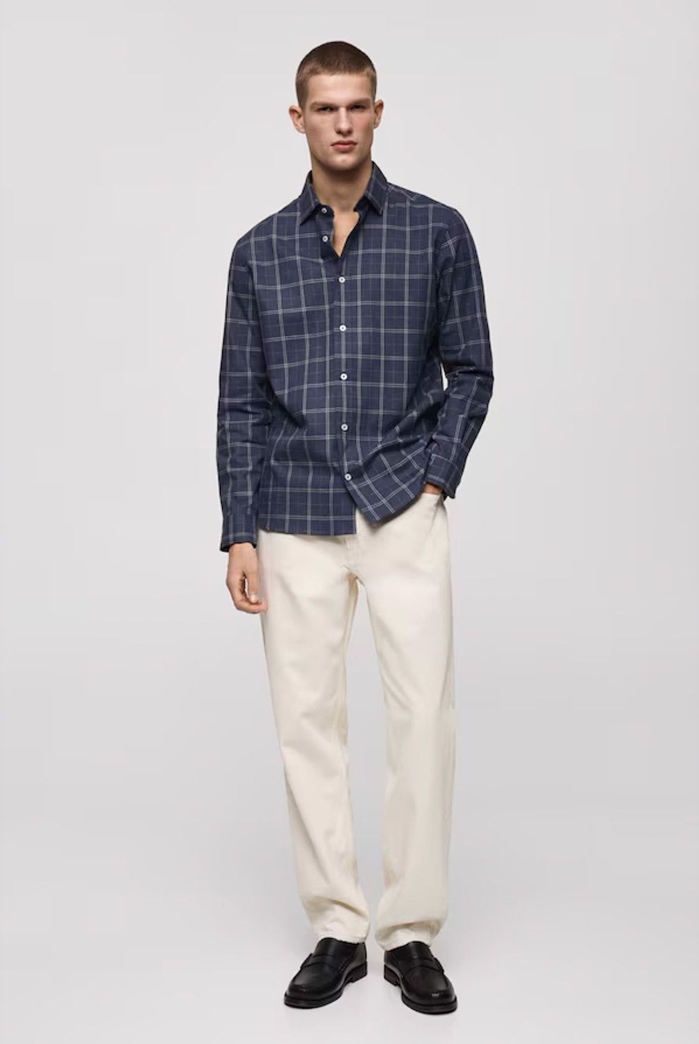 MANGO MAN - Camisa Roma 100% Algodón Regular Fit Hombre Mango Man