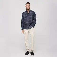 MANGO MAN - Chaqueta Algodón Cremallera
