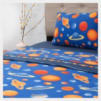 Juego De Sábanas Infantil Polar Espacio