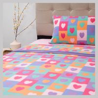 Juego De Sábanas Infantil Polar Corazón