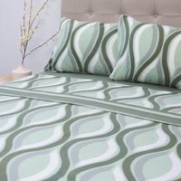 Juego De Sábanas Polar Estampada Compose 2 Plazas D1