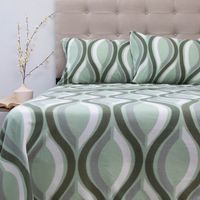 Juego De Sábanas Polar Estampada Compose King D1