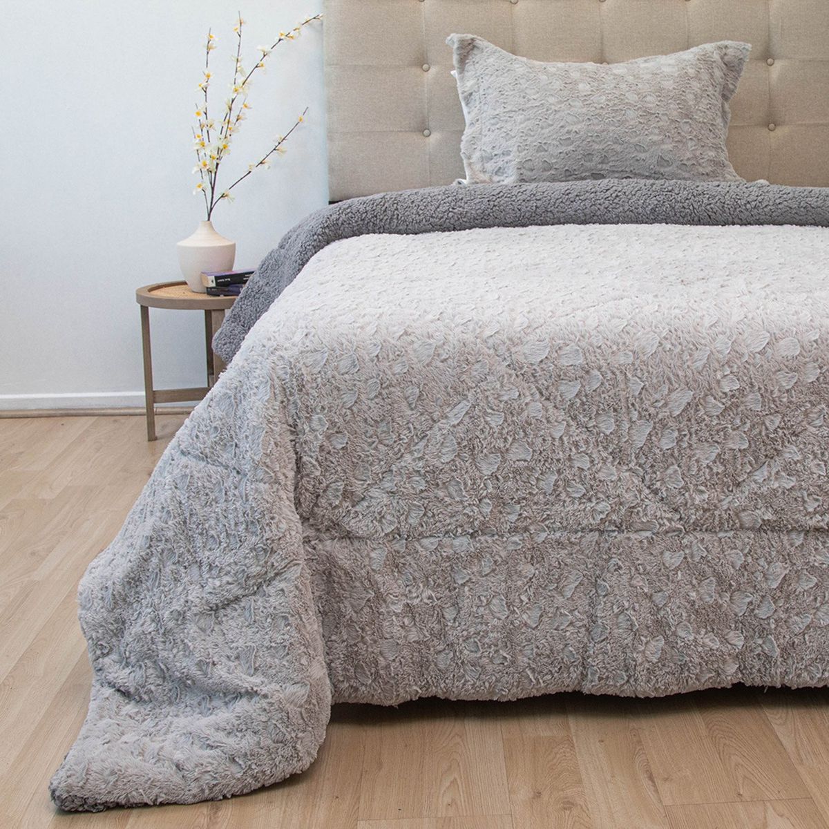 DORAL - Cubrecama Plush Sherpa Doral