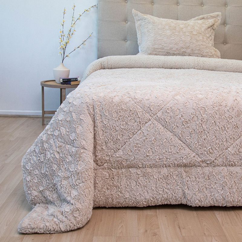 DORAL - Cubrecama Plush Sherpa Doral