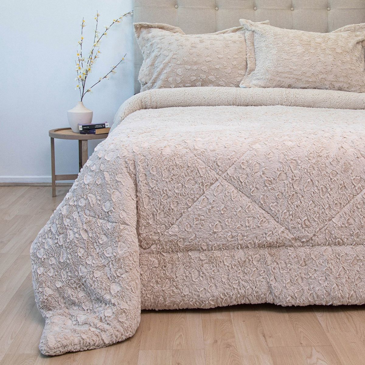 DORAL - Cubrecama Sherpa Plush Deluxe Doral