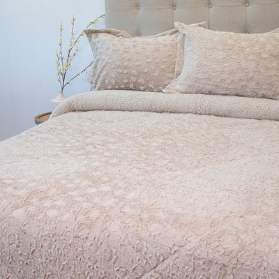 Imagen 2 del producto Cubrecama Plush Sherpa King D1 Beige