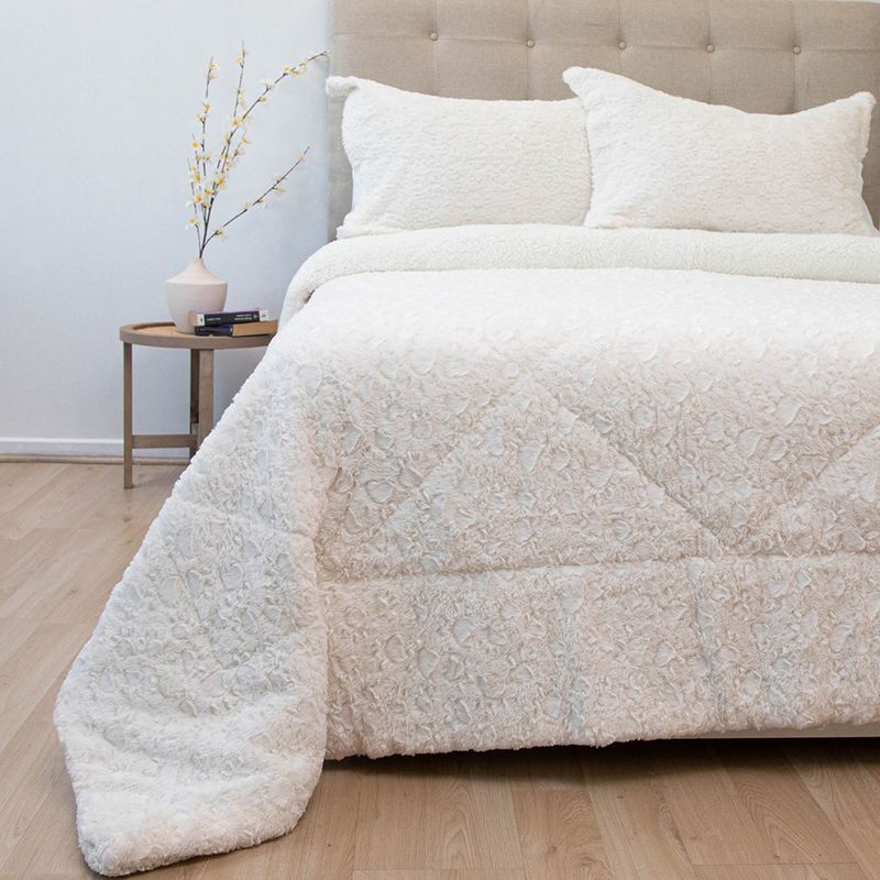 DORAL - Cubrecama Plush Sherpa Doral