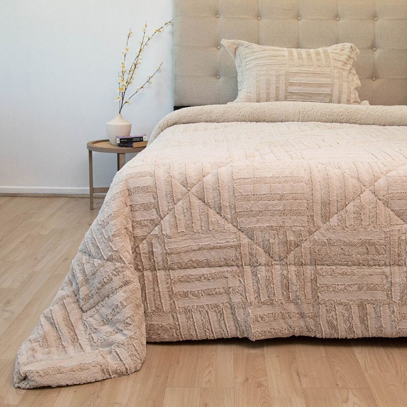 DORAL - Cubrecama Plush Sherpa Doral