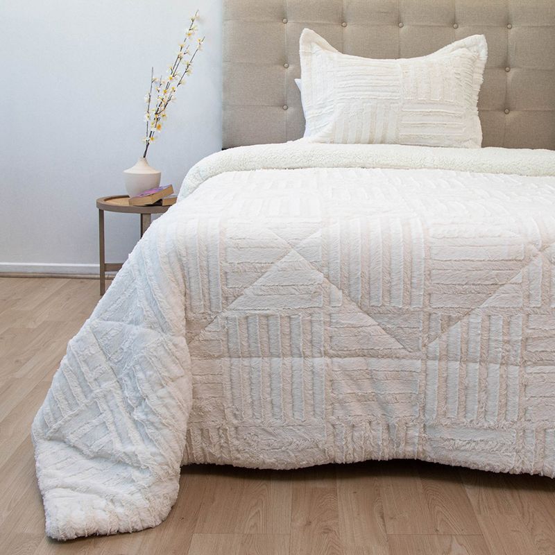 DORAL - Cubrecama Plush Sherpa Doral