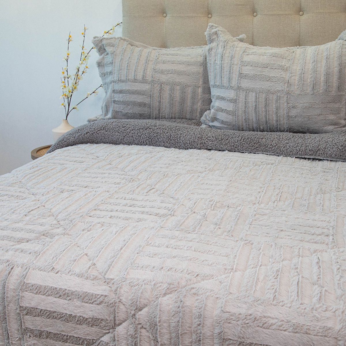 DORAL - Cubrecama Sherpa Plush Deluxe Doral