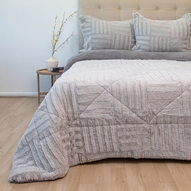 DORAL - Cubrecama Plush Sherpa Doral