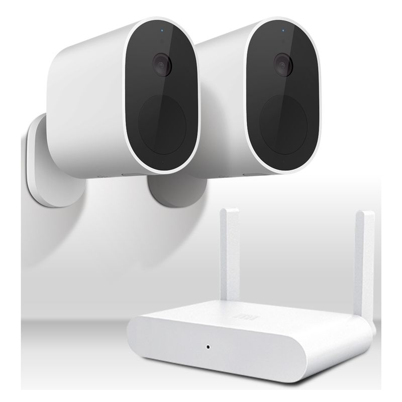 XIAOMI - Kit 2 Cámaras Xiaomi Más Receptor