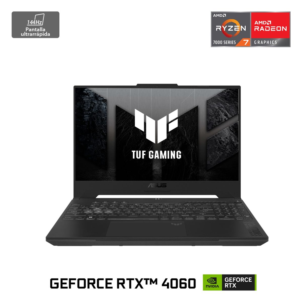 ASUS - Notebook Asus TUF Gaming A15 FA507 AMD RYZEN R7 NVIDIA GeForce RTX 4060 16GB RAM 512GB SSD 15.6" 144Hz