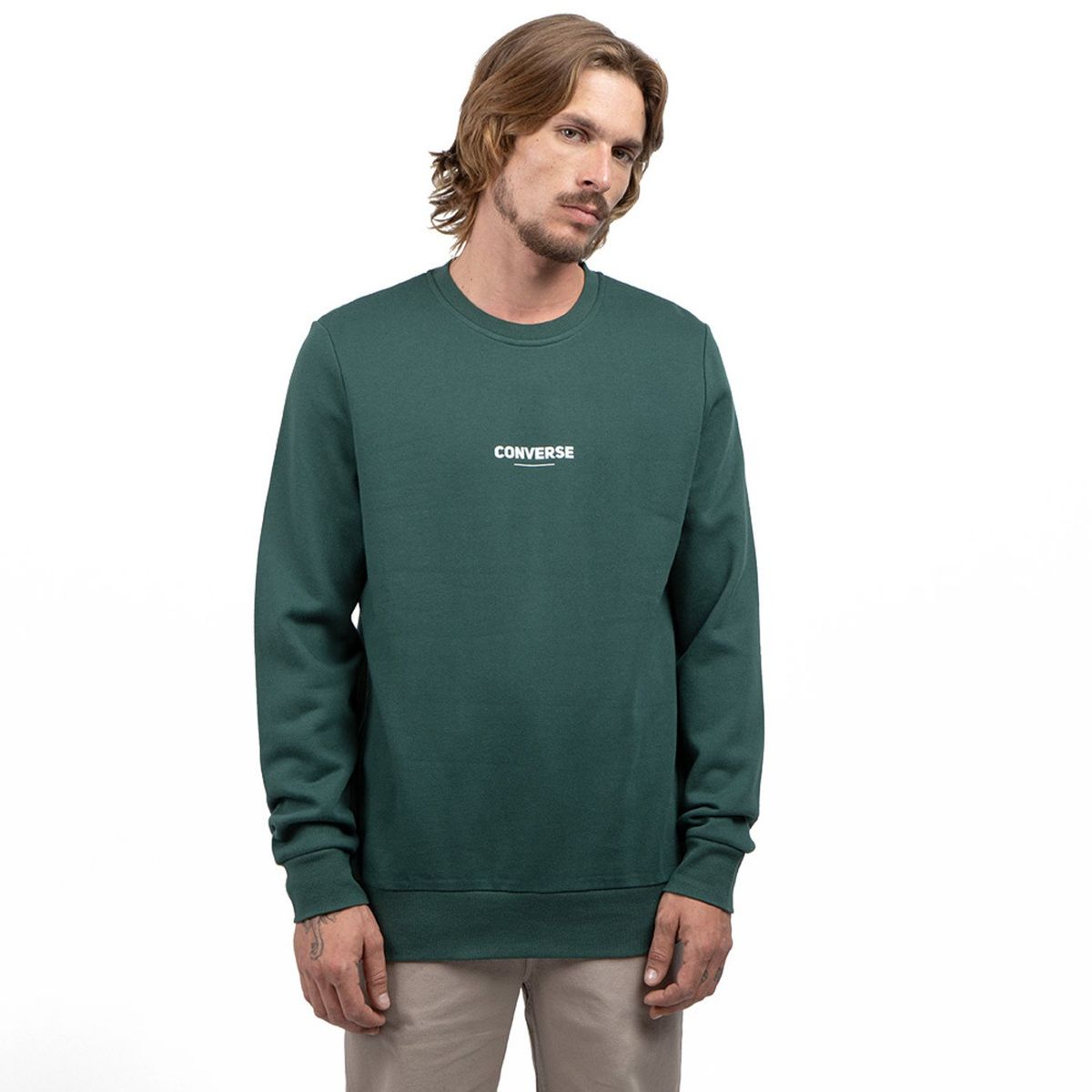 CONVERSE - Polerón Crew Hombre Converse