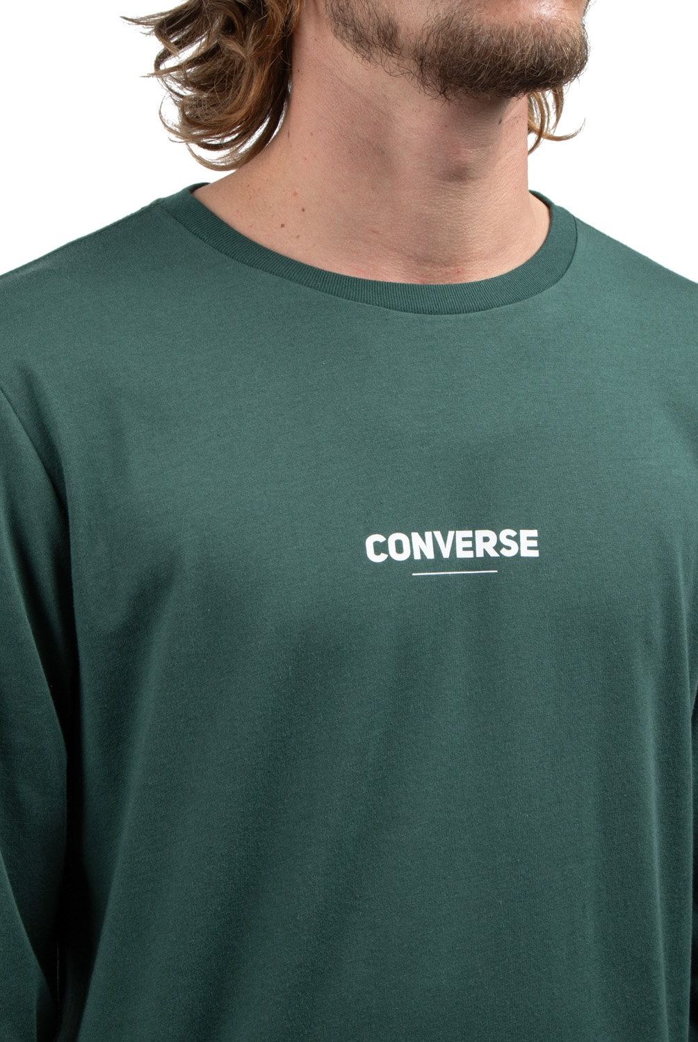 CONVERSE - Polera Manga Larga Regular Fit Hombre Converse