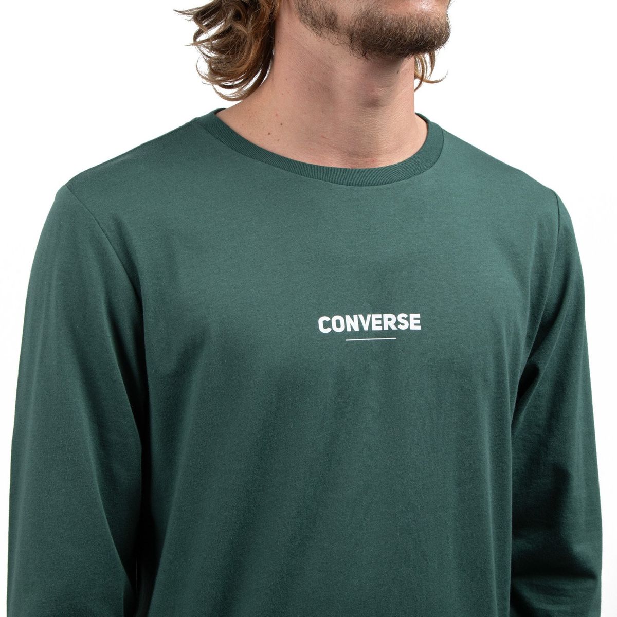 CONVERSE - Polera Manga Larga Regular Fit Hombre Converse