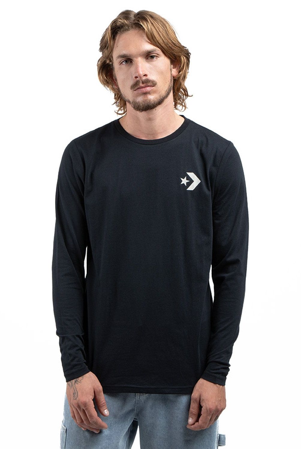 CONVERSE - Polera Manga Larga Regular Fit Hombre Converse