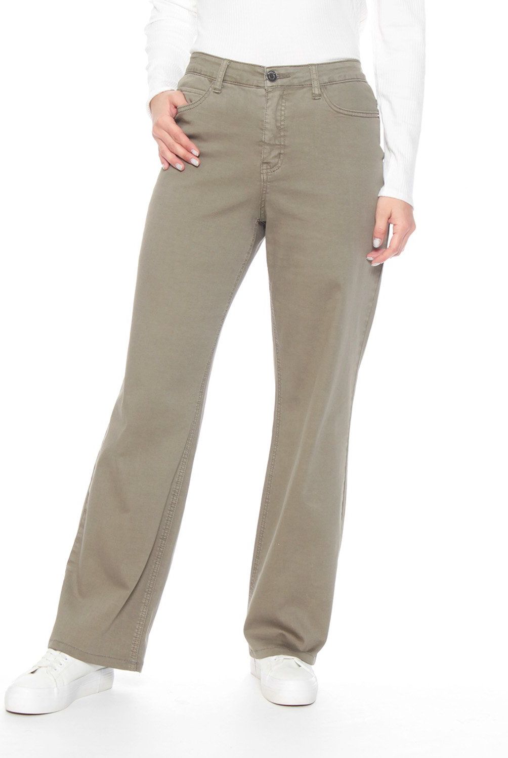 WADOS - Pantalón Recto Tiro Alto Mujer Wados