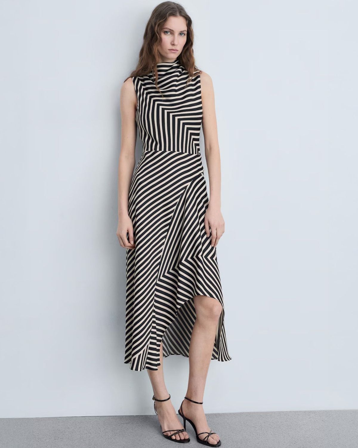 Vestido Blanco Mango Vestidos Casual MANGO Vestido Globo Textura