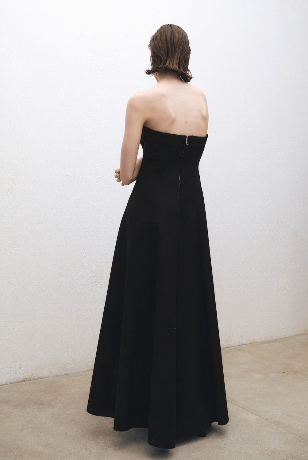 MANGO - Vestido Evasé Palabra De Honor Mujer Mango