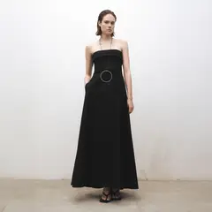 MANGO - Vestido Evasé Palabra De Honor Mujer