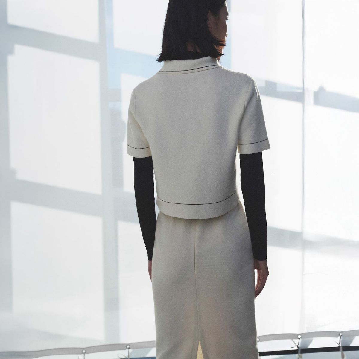 MANGO - Cárdigan Crop Ribetes Contraste Mujer Mango