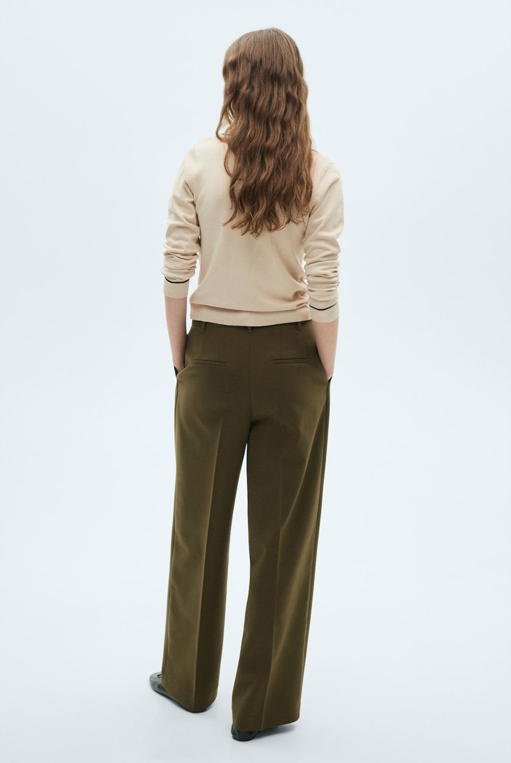 MANGO - Sweater Solapas Contraste Ribetes Mujer Mango