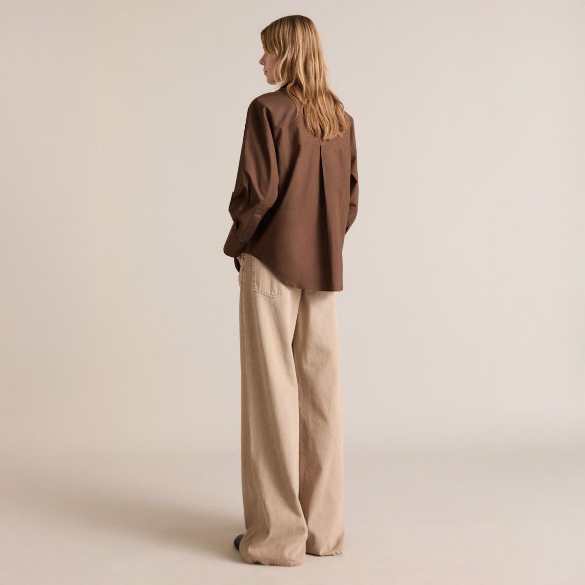 MANGO - Camisa Algodón Satinada Mujer Mango