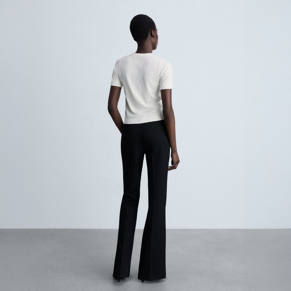 MANGO - Sweater Rayas Manga Corta Mujer Mango