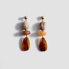 MANGO - Aros Abalorios Colgantes Mujer