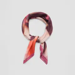 MANGO - Pañuelo Satinado Estampado Mujer