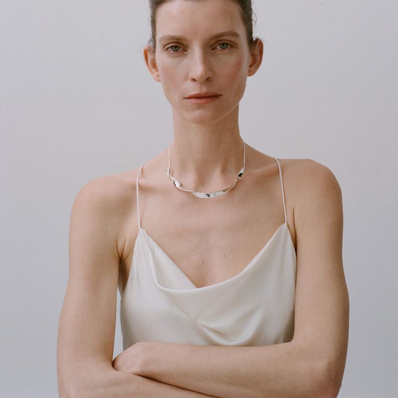 MANGO - Collar Diseño Ondulado Mujer Mango