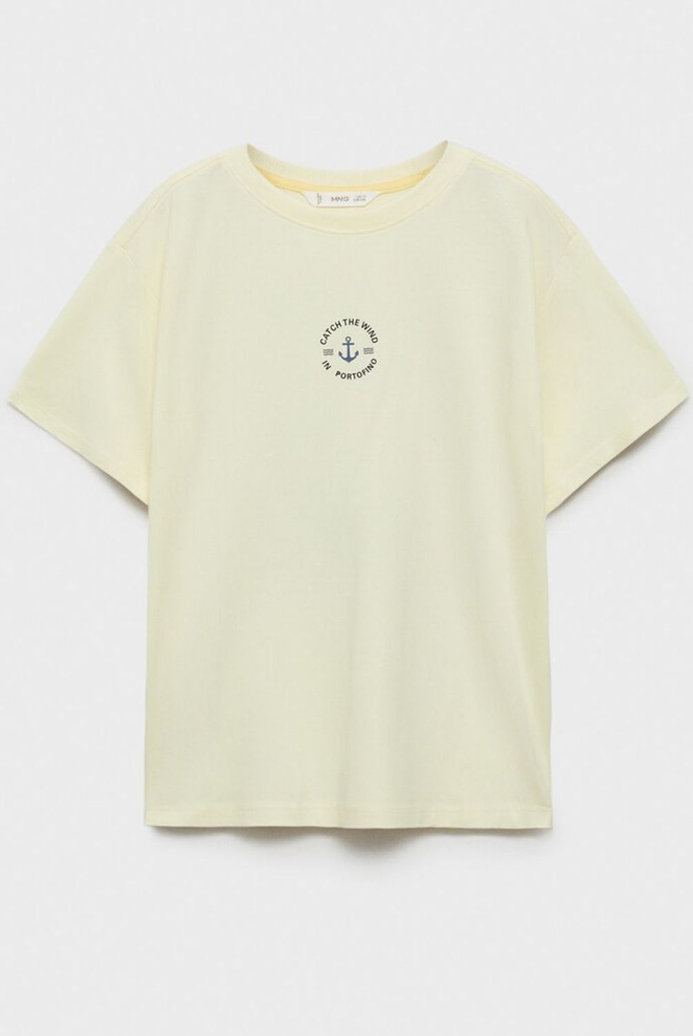 MANGO KIDS - Polera Algodón Estampado Dibujo Algodón Niño Mango Kids