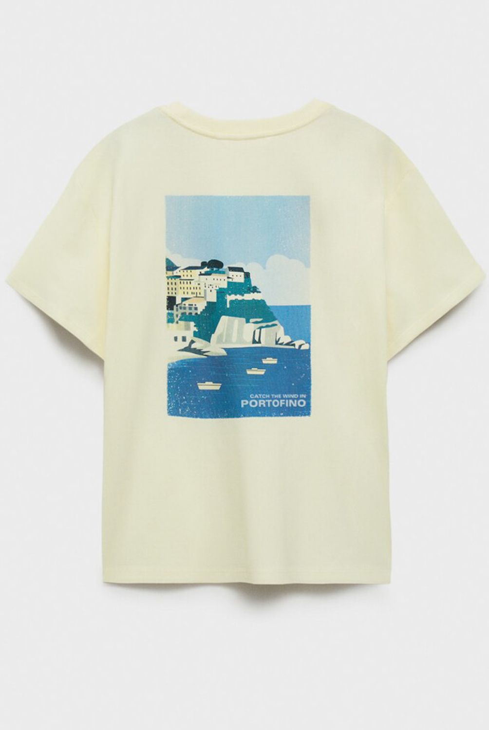MANGO KIDS - Polera Algodón Estampado Dibujo Algodón Niño Mango Kids