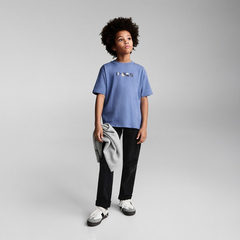 MANGO KIDS - Polera Algodón Estampado Dibujo Algodón Niño Mango Kids