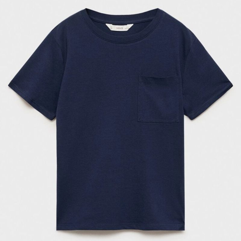 MANGO KIDS - Polera Bolsillo Parche Algodón Niño Mango Kids