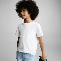 MANGO KIDS - Polera Bolsillo Parche Algodón Niño