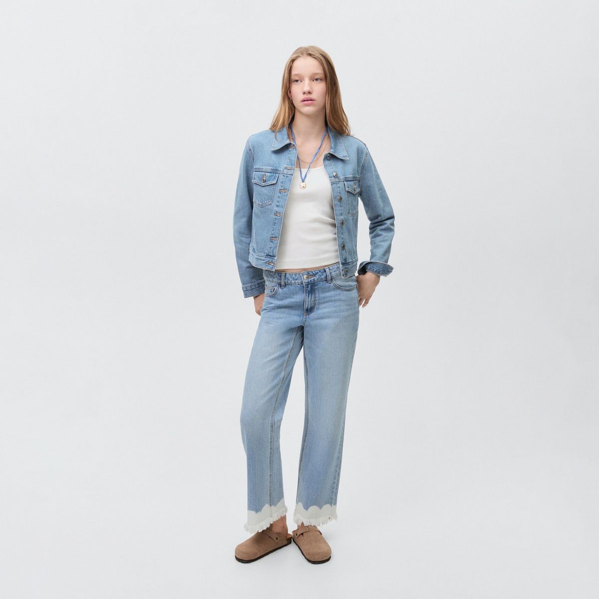 MANGO TEEN - Chaqueta Vaquera Mujer Mango Teen