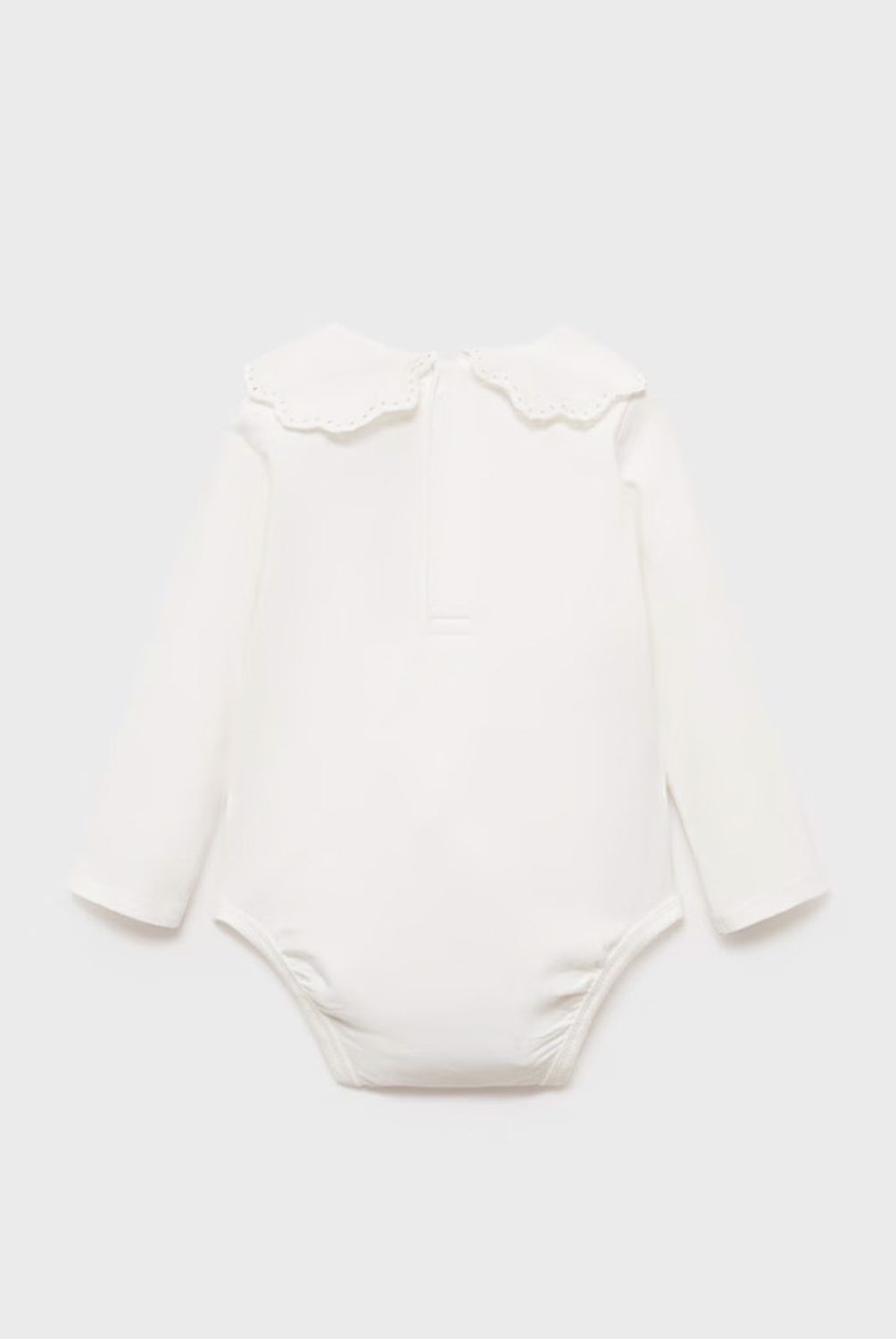 MANGO KIDS - Body Cuello Babydoll Bordado Bebé Niña Mango Kids