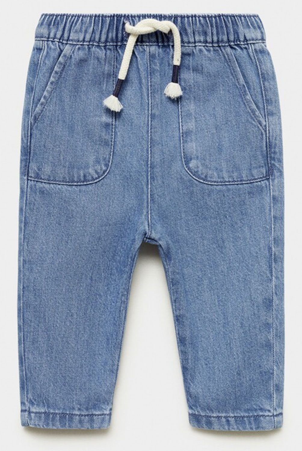 MANGO KIDS - Jeans Cintura Elástica Cordón Bebé Niño Mango Kids
