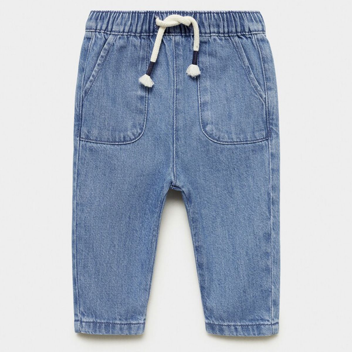 MANGO KIDS - Jeans Cintura Elástica Cordón Bebé Niño Mango Kids