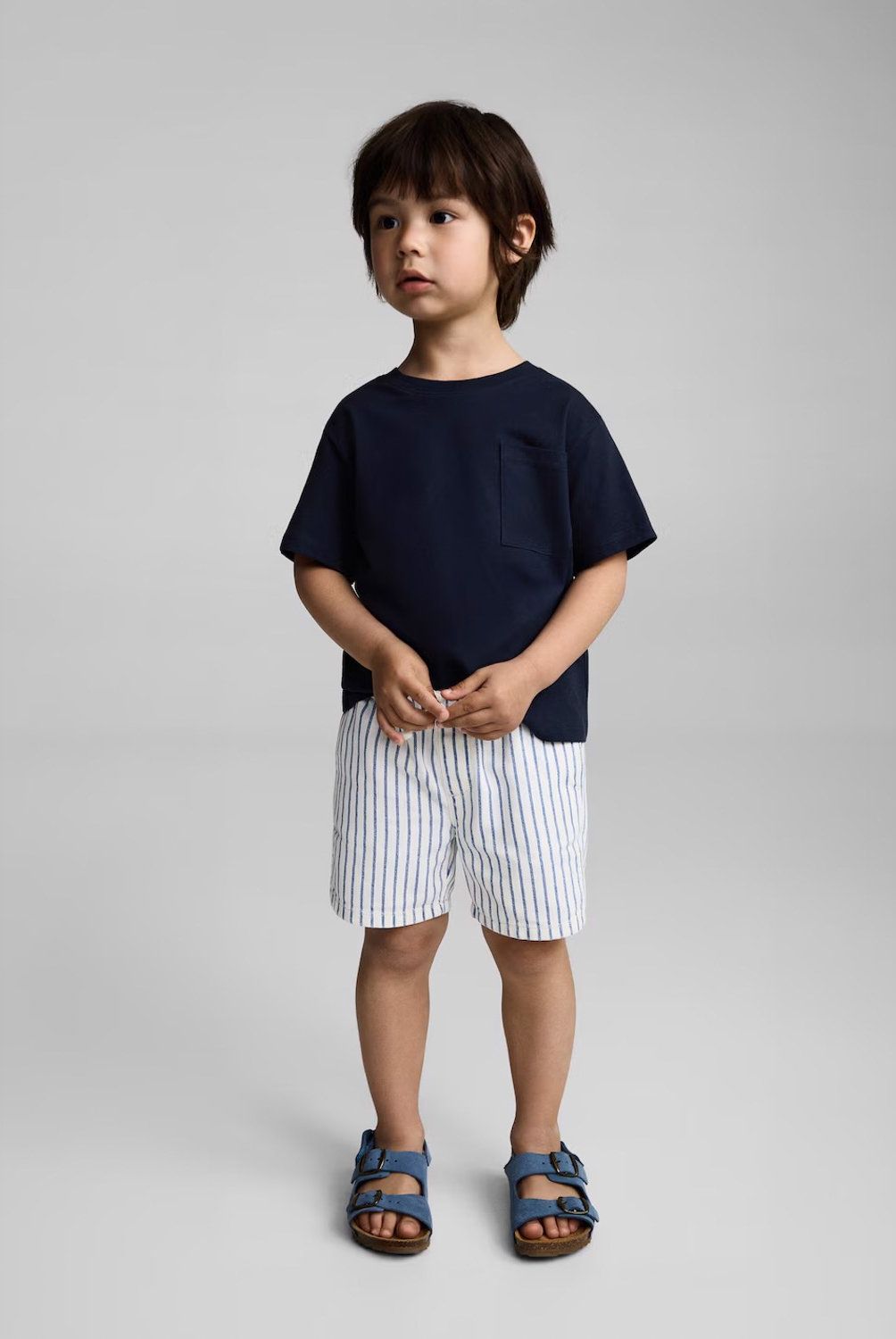 MANGO KIDS - Polera Algodón Bolsillo Algodón Bebé Niño Mango Kids