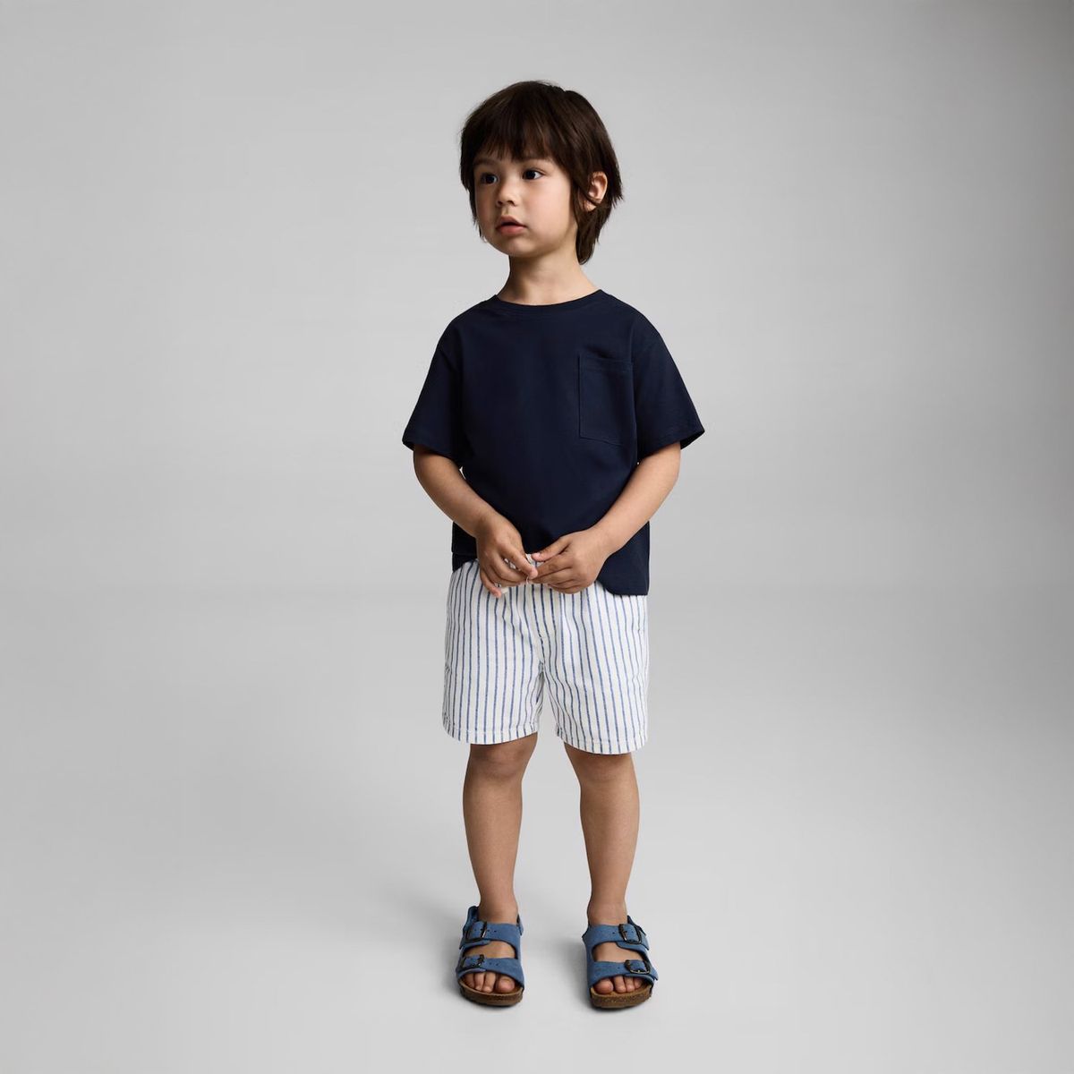 MANGO KIDS - Polera Algodón Bolsillo Bebé Niño Mango Kids