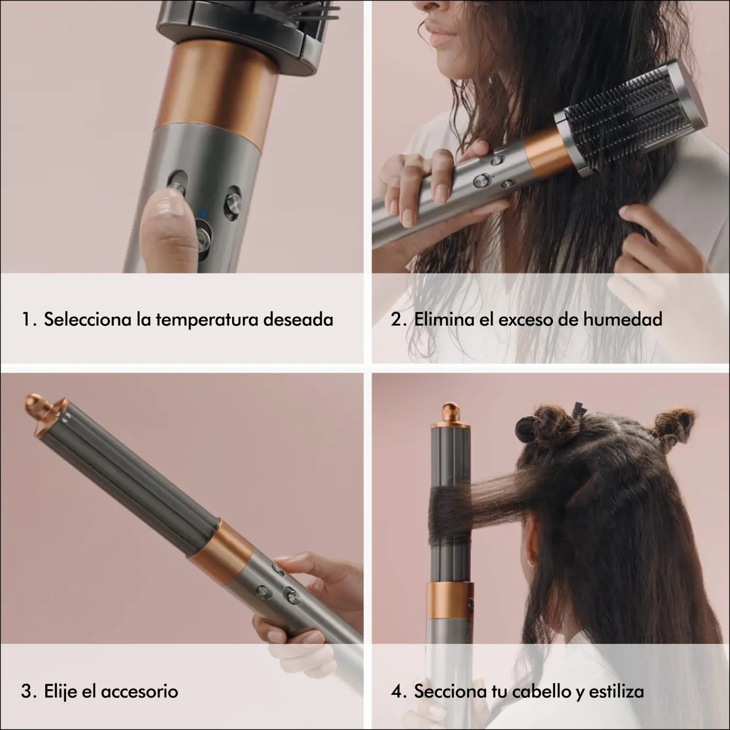 DYSON Multiestilizador Dyson Airwrap Complete Long Níquel/Cobre